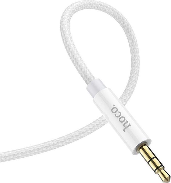 Produktbild Hoco 1M Digitales 3.5mm AUX Audio zu Typ-C Konvertierungskabel Silber (1 m)