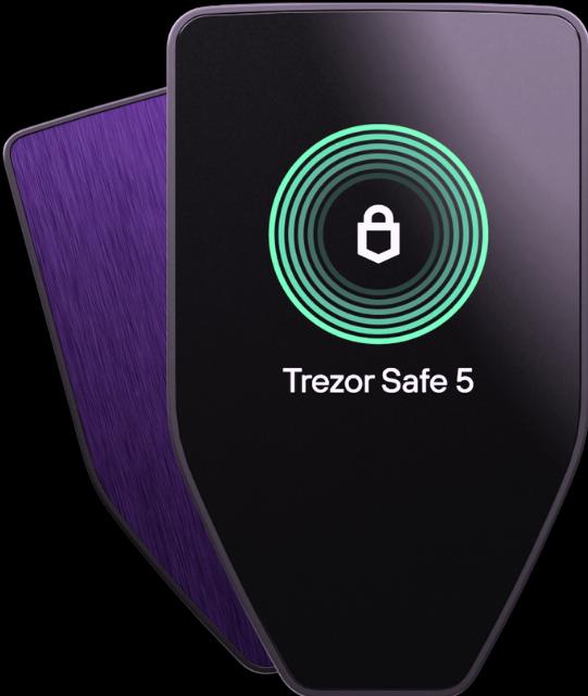 Actual product image Trezor Safe 5 - Violet Ore (Bitcoin, Others, Dogecoin, Ethereum Classic)