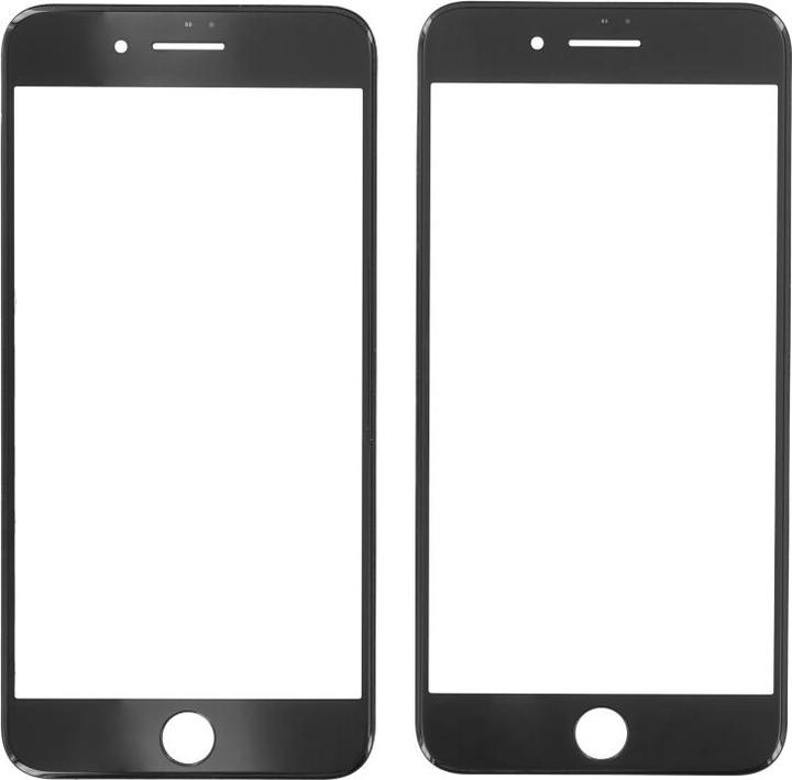 Image du produit OEM Verre d'écran pour iPhone 7 Plus noir (Écran, iPhone 7 Plus)