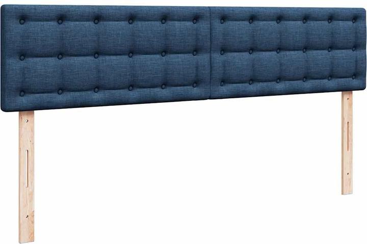 Produktbild VidaXL Ottoman-Bett mit Matratzen Blau 200x200 cm Stoff Bettrahmen (200 x 200 cm)