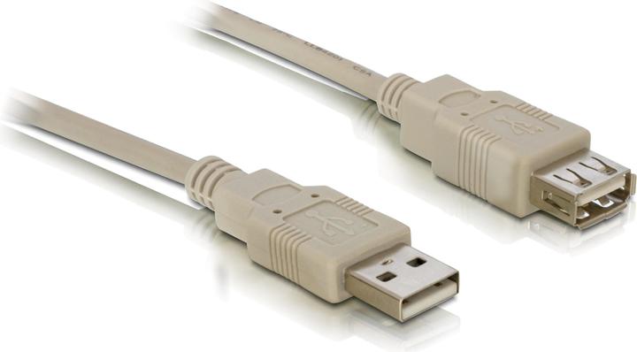 Delock USB2.0-Verlängerungskabel, 3m, beige (3 m, USB 2.0)