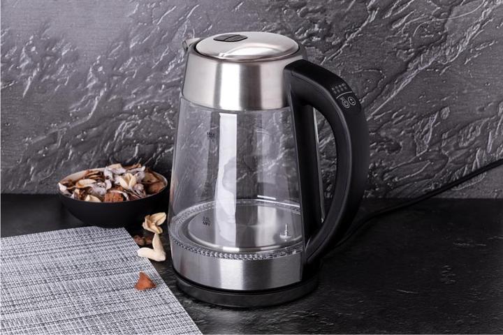 Productafbeelding BerlingerHaus Waterkoker Glas 1,7L 360° Draaibare Voet Chroom Staal (1.70 l)
