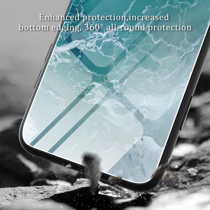 Produktbild König Design Hülle Handy Schutz für Apple iPhone 12 13 14 Pro Max mini Plus Case Glas Cover (Apple iPhone 14 Pro)