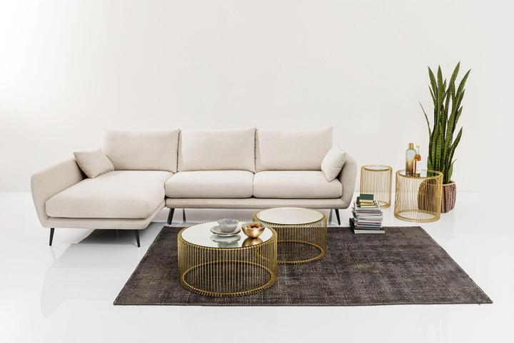 Produktbild Kare Design Ecksofa Amalfi Links Creme 275cm (Ecksofa)