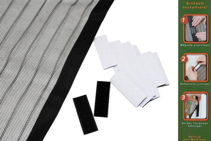 Produktbild Magni Fliegengitter Trvorhang Magnetic 100 x 210 cm schwarz (100 x 210 cm)