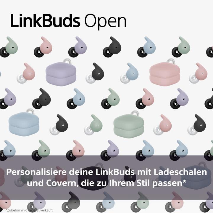Image du produit Sony LinkBuds Open (pas de réduction du bruit, 8 h, Sans fil)