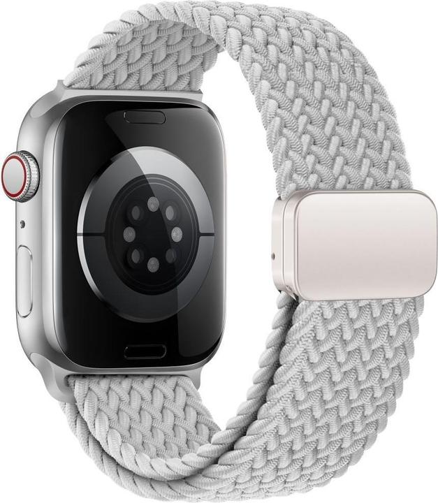 Produktbild Tech-Protect Nylonarmband für Apple Watch 40/41/42 mm - Grau (40 mm, Geflochtenes Nylon)