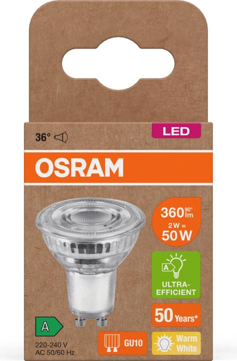 Actual product image Osram Reflektorlampe (GU10, 2 W, 360 lm, 1 x, A)