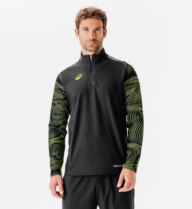 Image du produit Kipsta 1/2 zip VIRALTO WAVY club noir et jaune (M)