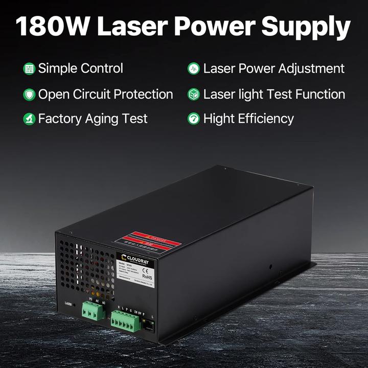 Produktbild Cloudray MYJG180 CO2 Laser Netzteil