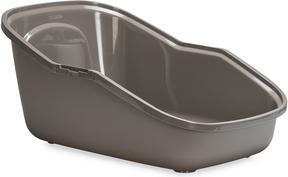 Actual product image Savic Happy Planet Nestor, L:56 x W:39 x H:38.5 cm, grå (Cat litter tray open)
