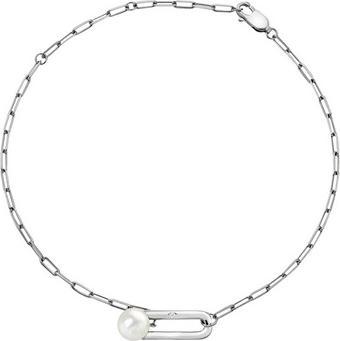 Immagine prodotto Hot Diamonds Elegante bracciale in argento con diamanti e perle Collegato DL652
