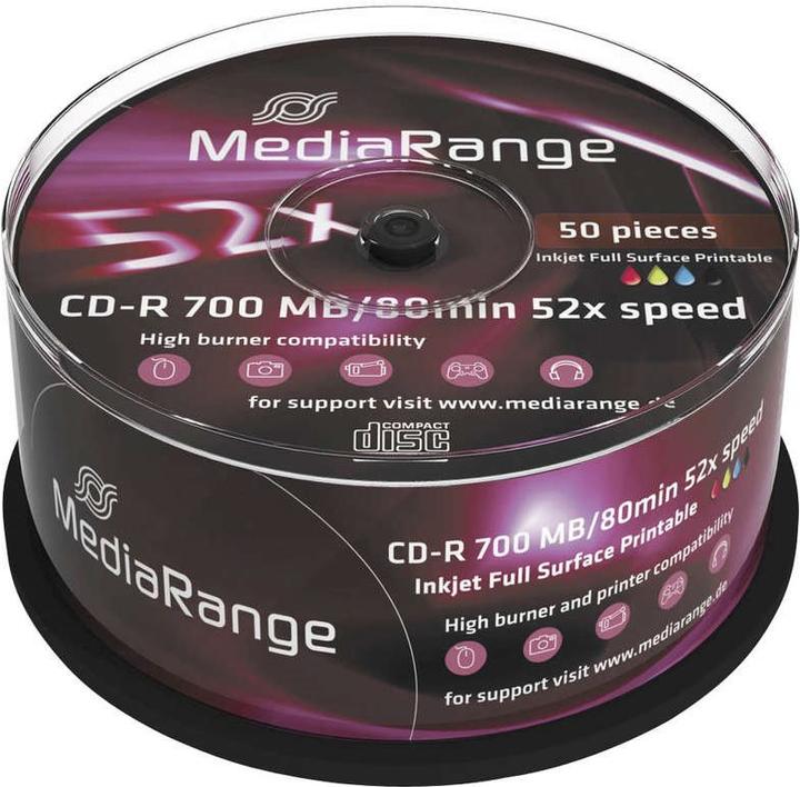 Produktbild MediaRange Cd-R (50 x)