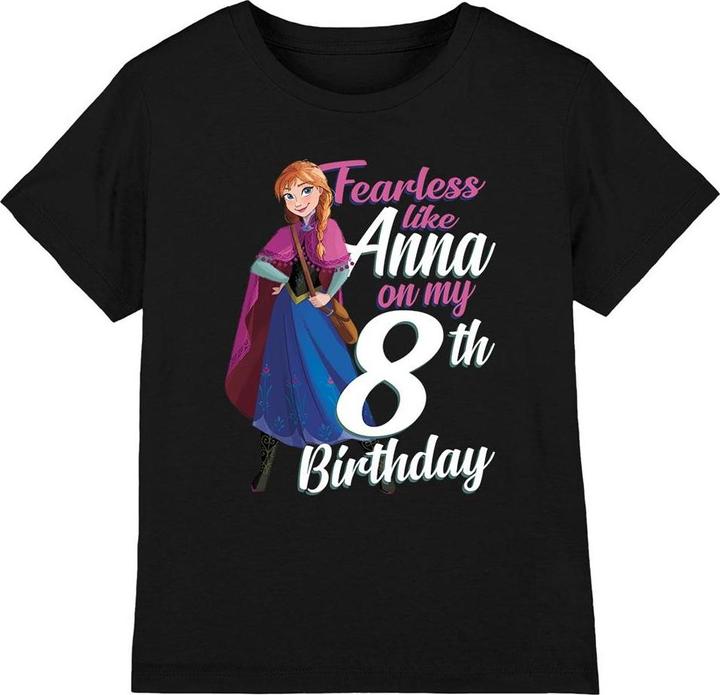 Disney Frozen Fearless Like Anna TShirt 8 Geburtstag