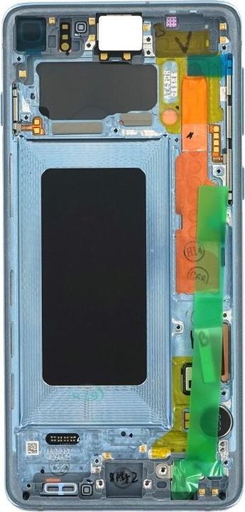 Productafbeelding Samsung Beeldscherm G973F Galaxy S10 prisma blauw GH82-18850C + frame (Scherm, Galaxy S10)