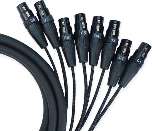 Actual product image keepdrum Multicore cable sna55-8 Sub-D DB-25 to 8x XLR female (3 m, Multicore)