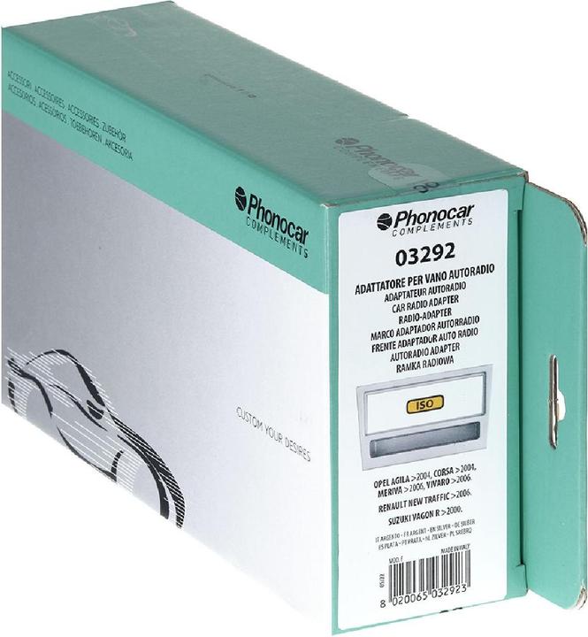 Actual product image Phonocar Radio panel silver Opel, Renault and Suzuki