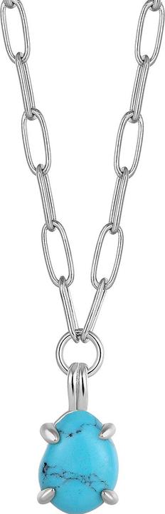 Ania Haie N044-04H Making Waves Damen Halskette, verstellbar (Plata Esterlina 925, 45 - 50 cm)