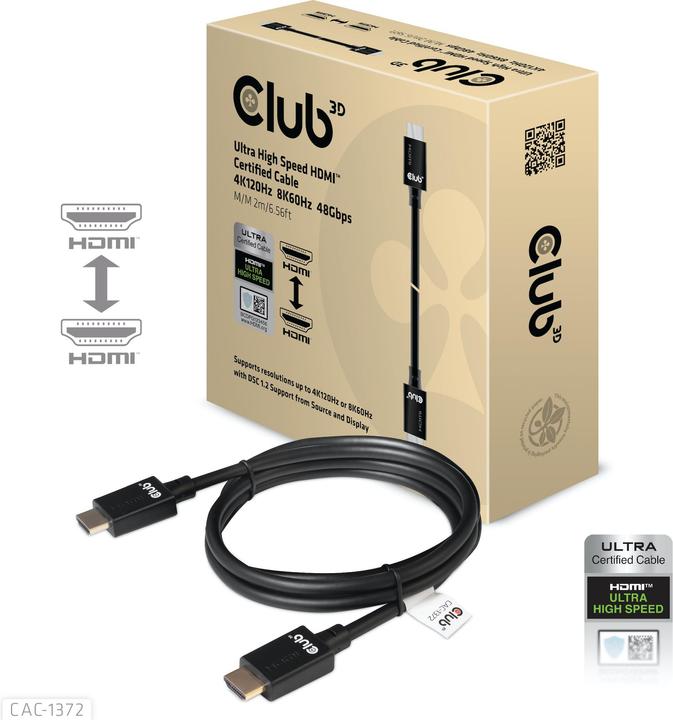 Produktbild Club 3D HDMI (Typ A) — HDMI (Typ A) (2 m, HDMI)