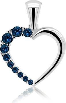 Immagine prodotto Brilio Argento - Ciondolo romantico in argento con zirconi blu scuro PT42WB