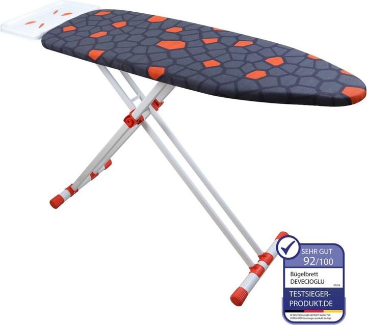 Actual product image Harbinger Ironing board, iron shelf, ironing board cover 36X114cm, height 50-80cm, black (114 x 36 cm)