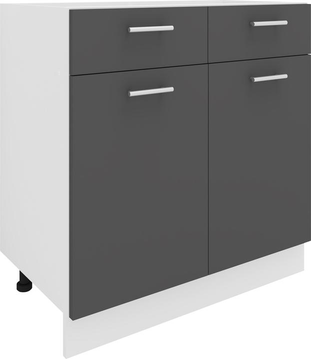 Produktbild VCM Küchenschrank Breite 80 cm Schublade Unterschrank Küche Küchenmöbel Esilo (80 x 46 x 82 cm)