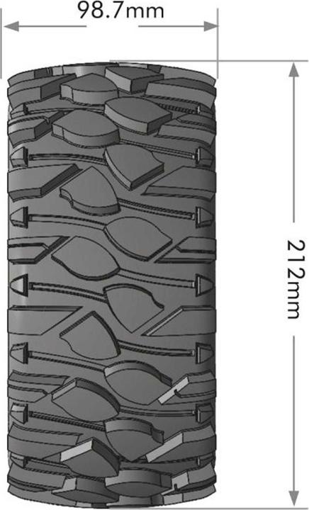 Produktbild Louise x-rowdy sport-reifen felge schwarz 24mm traxxas x-maxx mft (2)