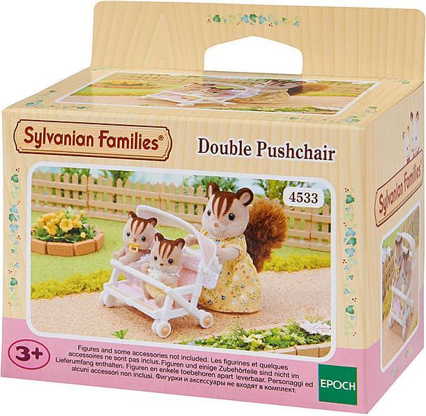 Actual product image Sylvanian Families Twin pushchairs