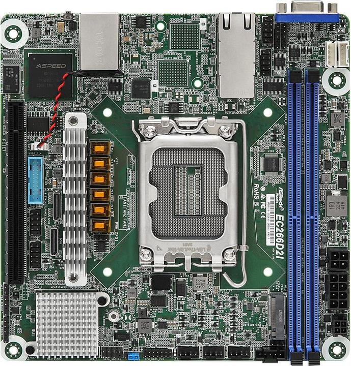 Immagine prodotto AsRock EC266D2I (LGA 1700, Intel C266, Mini-ITX)