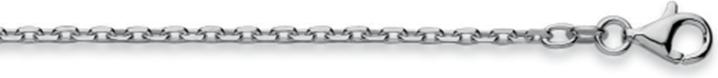 Natsumi Schmuck Halskette Silber 925 Anker Geschliffen 2.2mm (925 Sterling Silber, 45 cm)