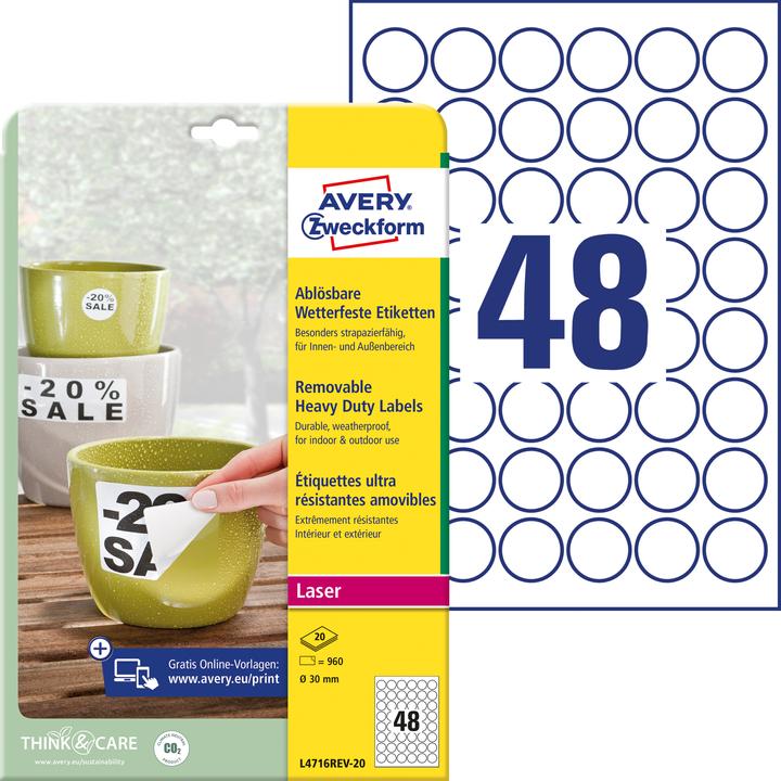 Immagine prodotto Avery Etichette resistenti alle intemperie