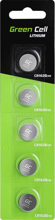 GreenCell 5x Lithium CR1620 3V 70mAh Batteries - Batterie - CR1620 (1 Stk., CR1620, 70 mAh)