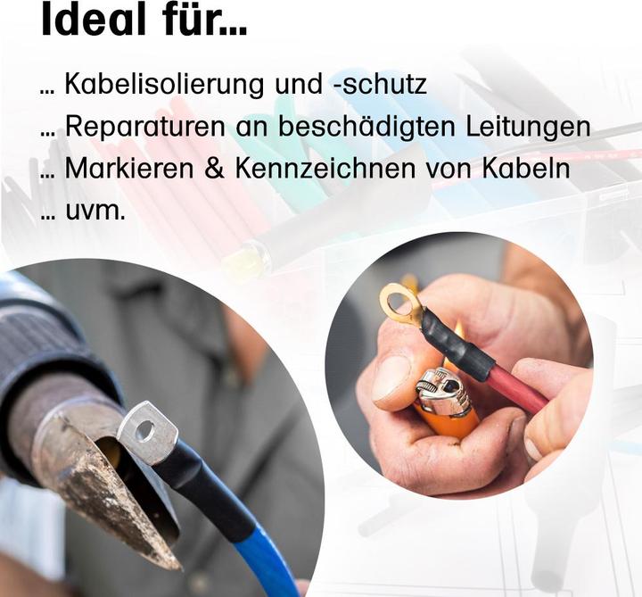Actual product image Offgridtec 10m heat-shrink tubing with adhesive 4.8mm>1.5mm transparent Ratio 3:1 (1 x)