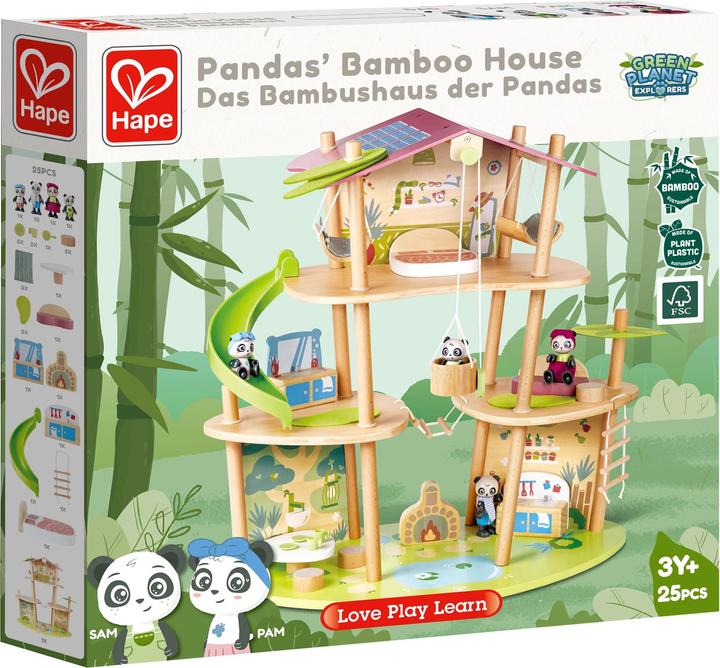 Image du produit Hape La maison en bambou des pandas
