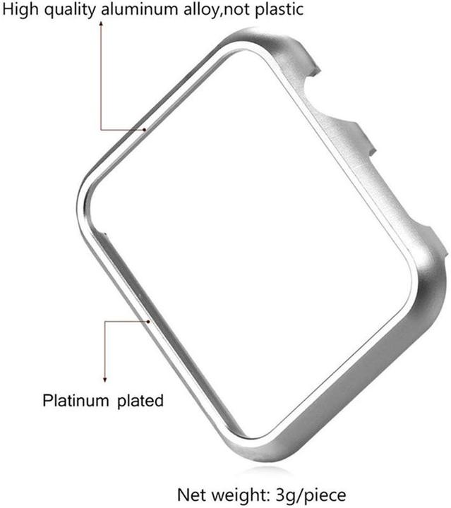 Produktbild Hermex Apple Watch 38mm Metall Hard Case Cover Hülle ROSÉGOLD / PINK