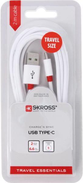 Actual product image Skross USB A - USB C (2 m, USB 2.0)