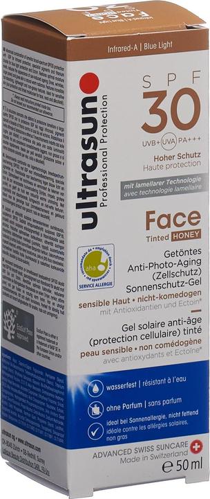 Ultrasun Face Tinted SPF30 Honey (Sonnencreme Gesicht, SPF 30, 50 ml, 91 g)