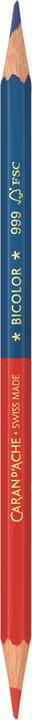 Actual product image Caran d'Ache Prismalo Aquarelle Bicolor Farbstift (Blue, Red, 1 x)