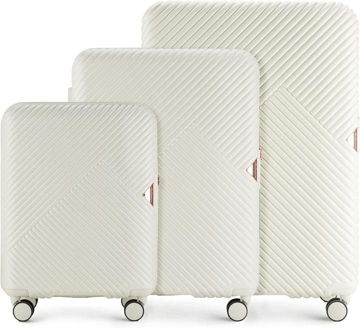 Immagine prodotto Wittchen 3-teiliges Hartschalen-Kofferset GL Style Line (99 l, Bagaglio a mano (fino a 50 litri), M (50 - 90l), L (90 - 115l))