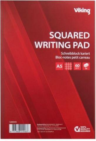 Immagine prodotto Viking Blocco note DIN A5 a scacchiera (A5, Quadretti, Copertina morbida)
