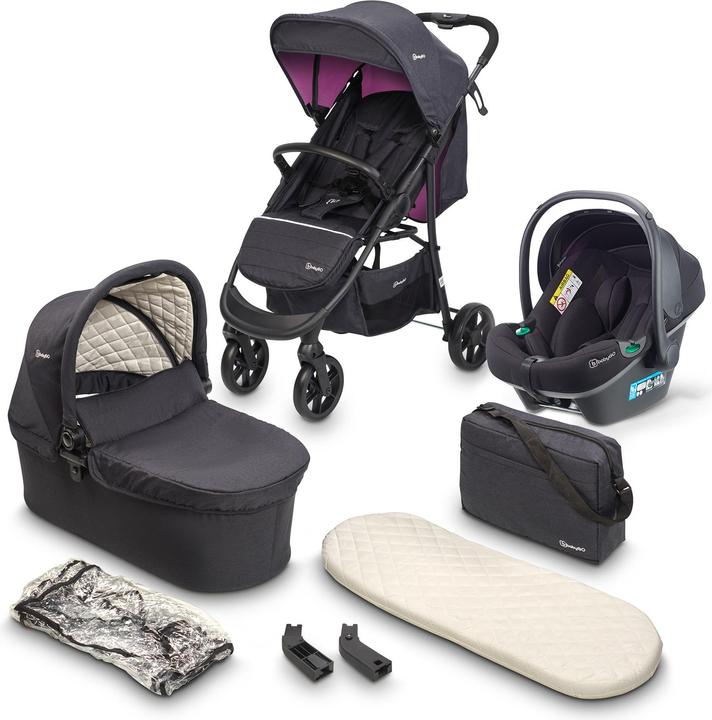 Actual product image BabyGo Style 3in1 - Combi pushchair - Roze