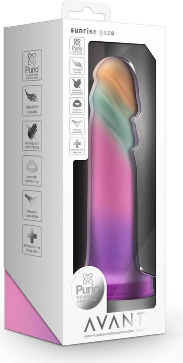 Productafbeelding Avant Blush Sunrise Gaze Artisan 7,5 Inch Dildo - Handgemaakt met Purio® Vloeibaar Silicone