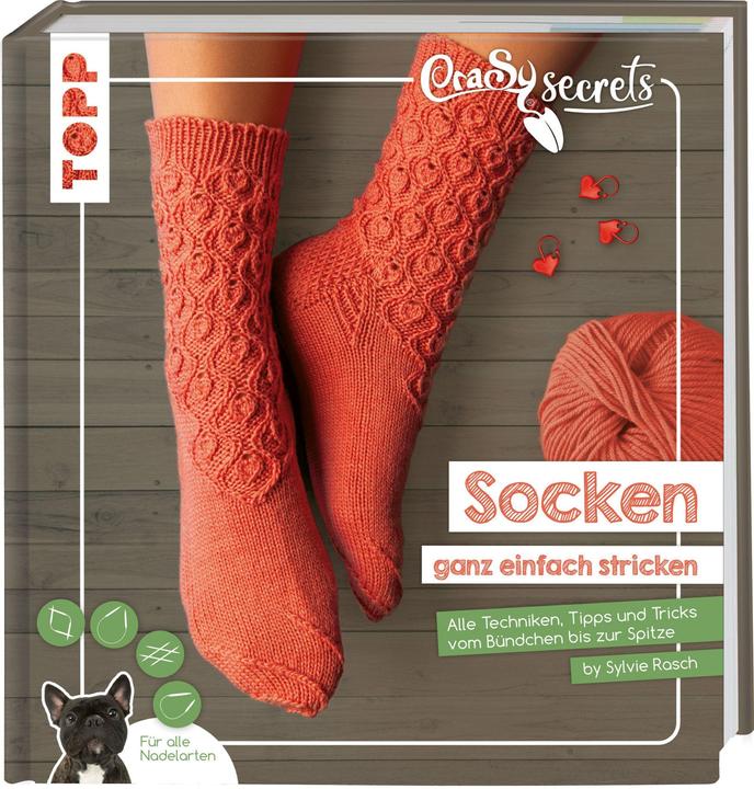 Actual product image CraSy Secrets - Socken ganz einfach stricken (German, Sylvie Rasch, 2021)