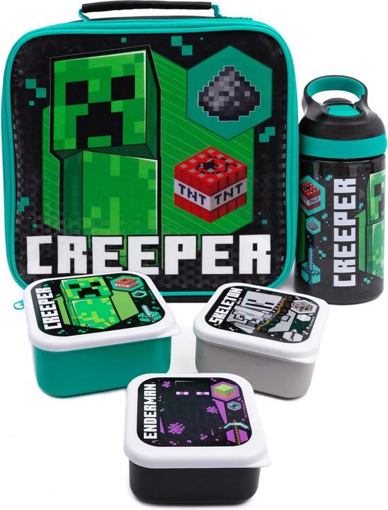 Image du produit Minecraft Sac à déjeuner et gourde Creeper