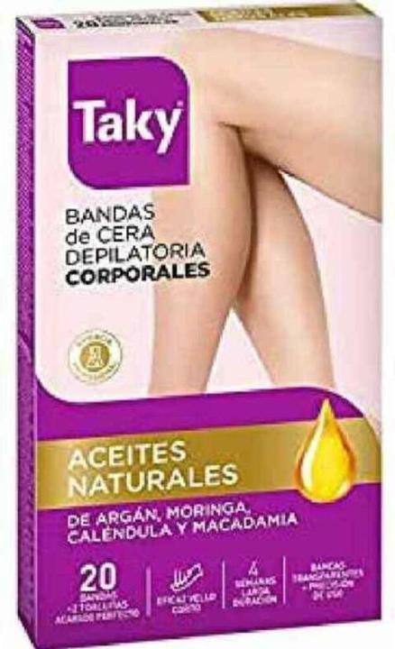 Produktbild Taky ACEITES NATURALES bandas cera corporales depilatorias 24 uds (24 x)