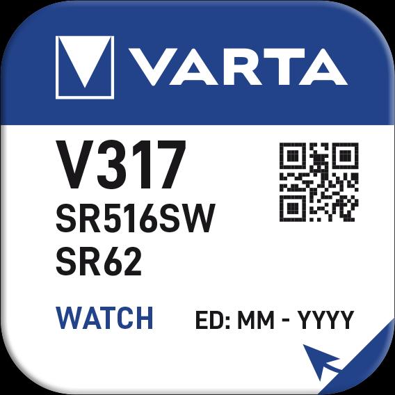 Image du produit Varta V317 / SR516SW - Uhrenbatterie (1 pcs, SR62, 10.50 mAh)