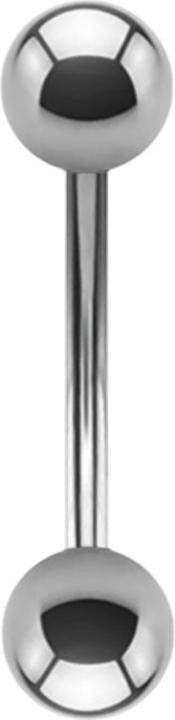 Star Piercing Micro Banane High Polished mit Kugel (ohne Messing, Chirurgenstahl 316L)