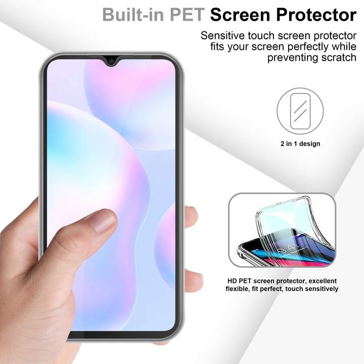 Actual product image Cadorabo Bumper Case for Xiaomi RedMi 9A / RedMi 9AT TPU 360 Grad Case for Xiaomi RedMi 9A / RedMi 9AT (Xiaomi Redmi 9AT, Xiaomi Redmi 9A)