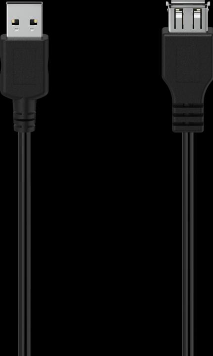 Produktbild Hama USB-Verlängerungskabel, USB 2.0, 480 Mbit/s, 3,00 m (3 m, USB 2.0)