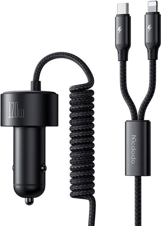 Actual product image Mcdodo Car charger USB-C + USB-A